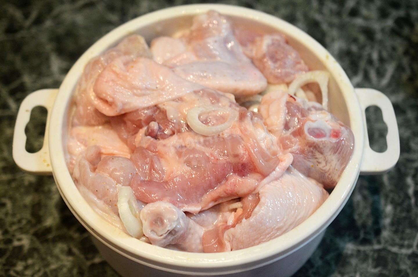 Шаг 12 приготовления Куриный шашлык на мангале