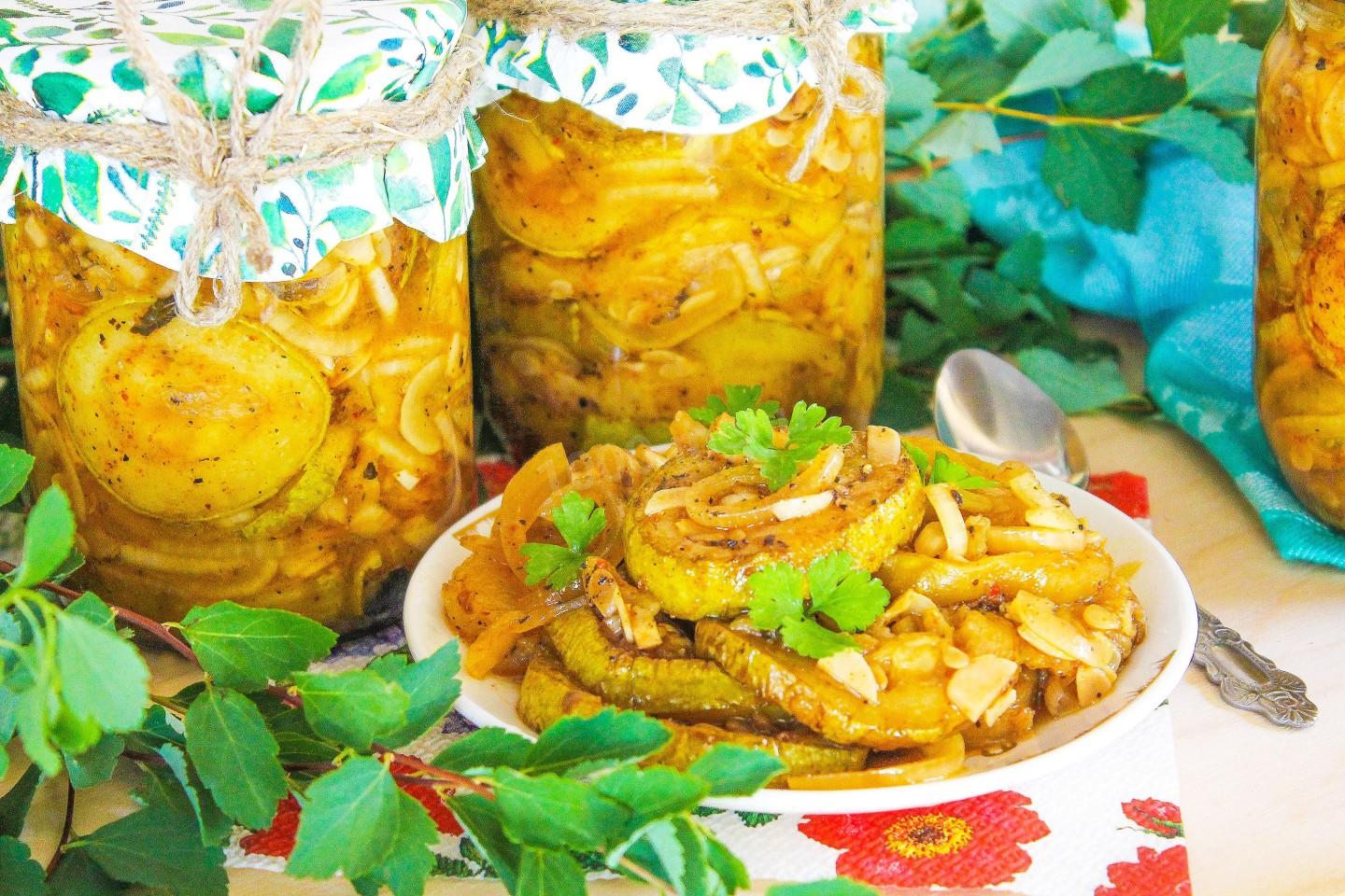 Обложка рецепта Кабачки как шашлык на зиму