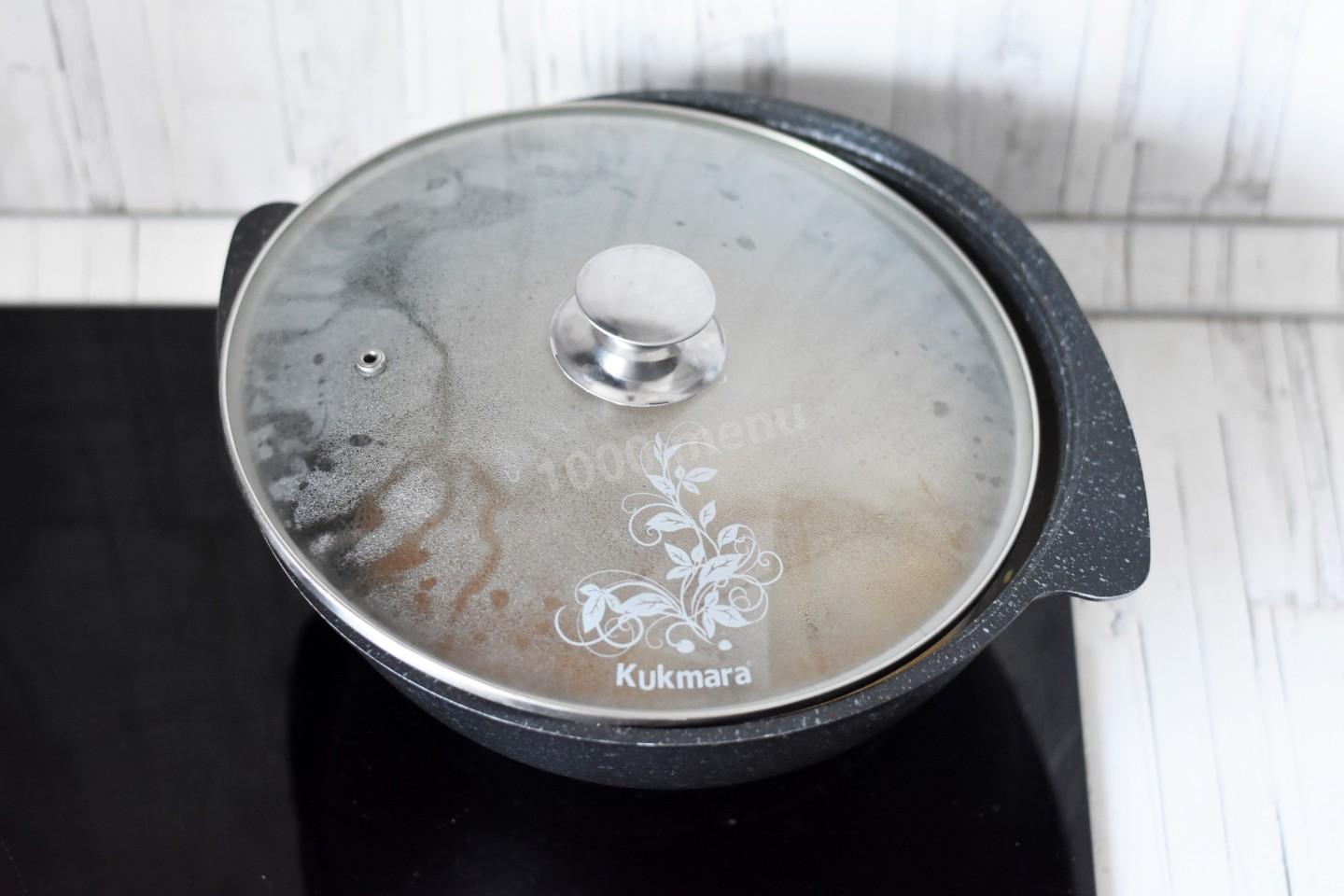 Шаг 7 приготовления Тушеная говядина в казане на плите