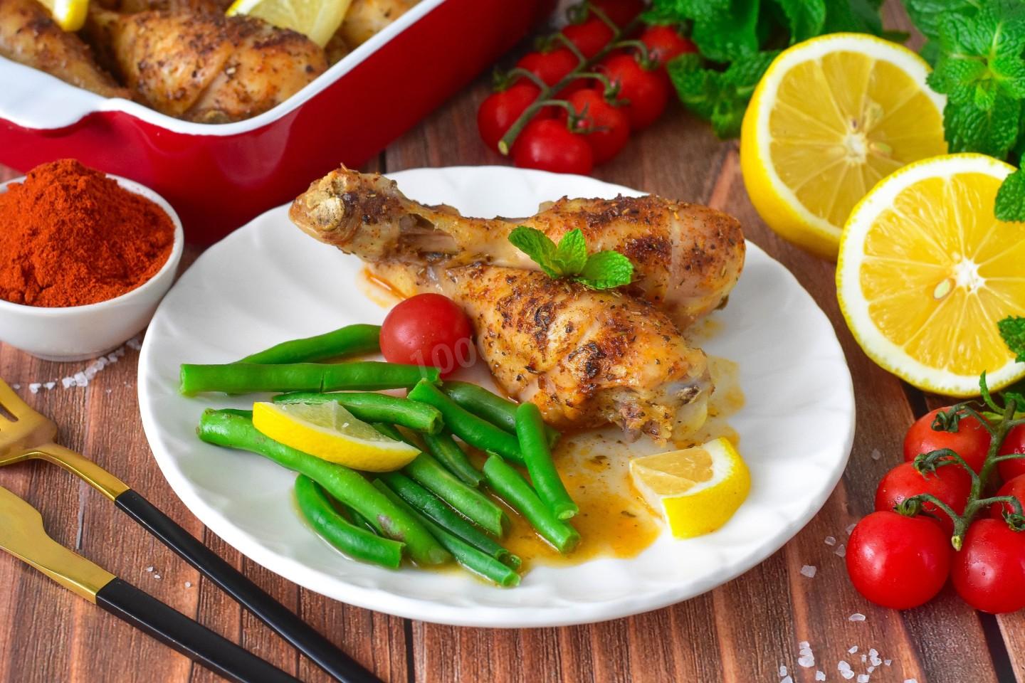 Шаг 5 приготовления Куриные ножки запеченные в духовке
