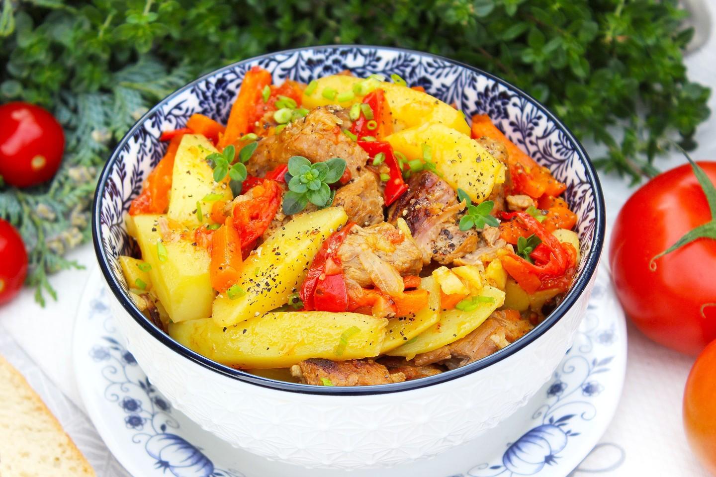 Шаг 15 приготовления Картошка с мясом в афганском казане