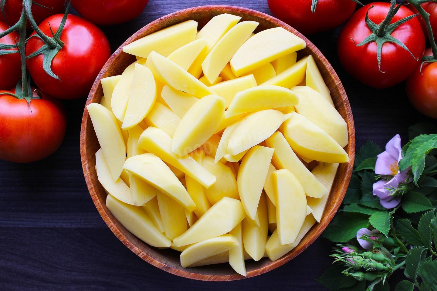 Шаг 6 приготовления Картошка с мясом в афганском казане
