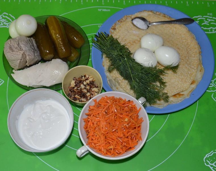 Шаг 2 приготовления Салат Кояш