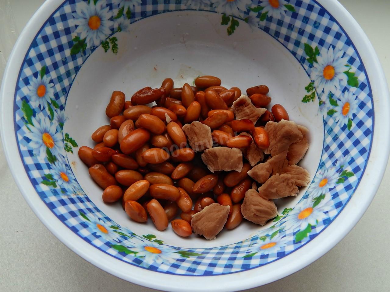 Шаг 3 приготовления Мясной салат с говядиной
