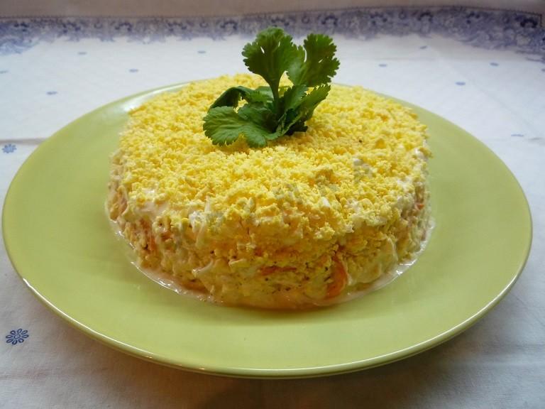 Шаг 8 приготовления Салат Марсель с черносливом