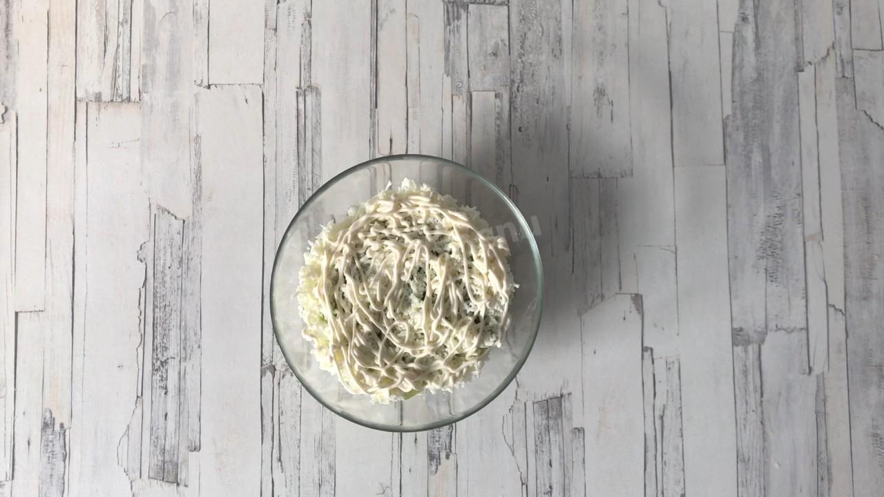 Шаг 8 приготовления Салат Африка киви курица яблоко сыр яйцо