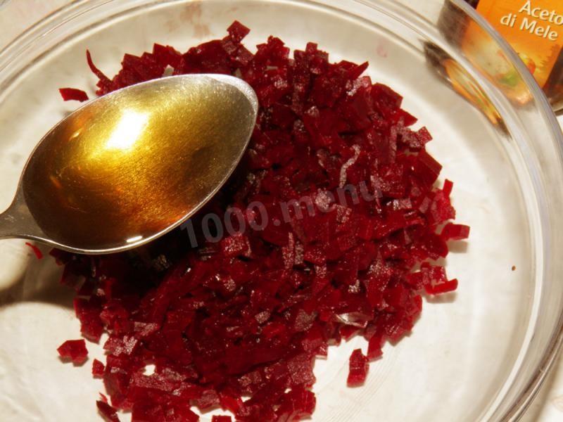 Шаг 3 приготовления Диетический винегрет без картошки для похудения