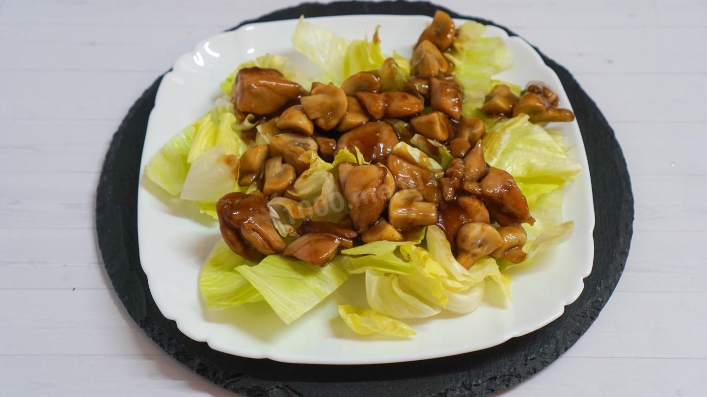 Шаг 15 приготовления Салат с курицей терияки