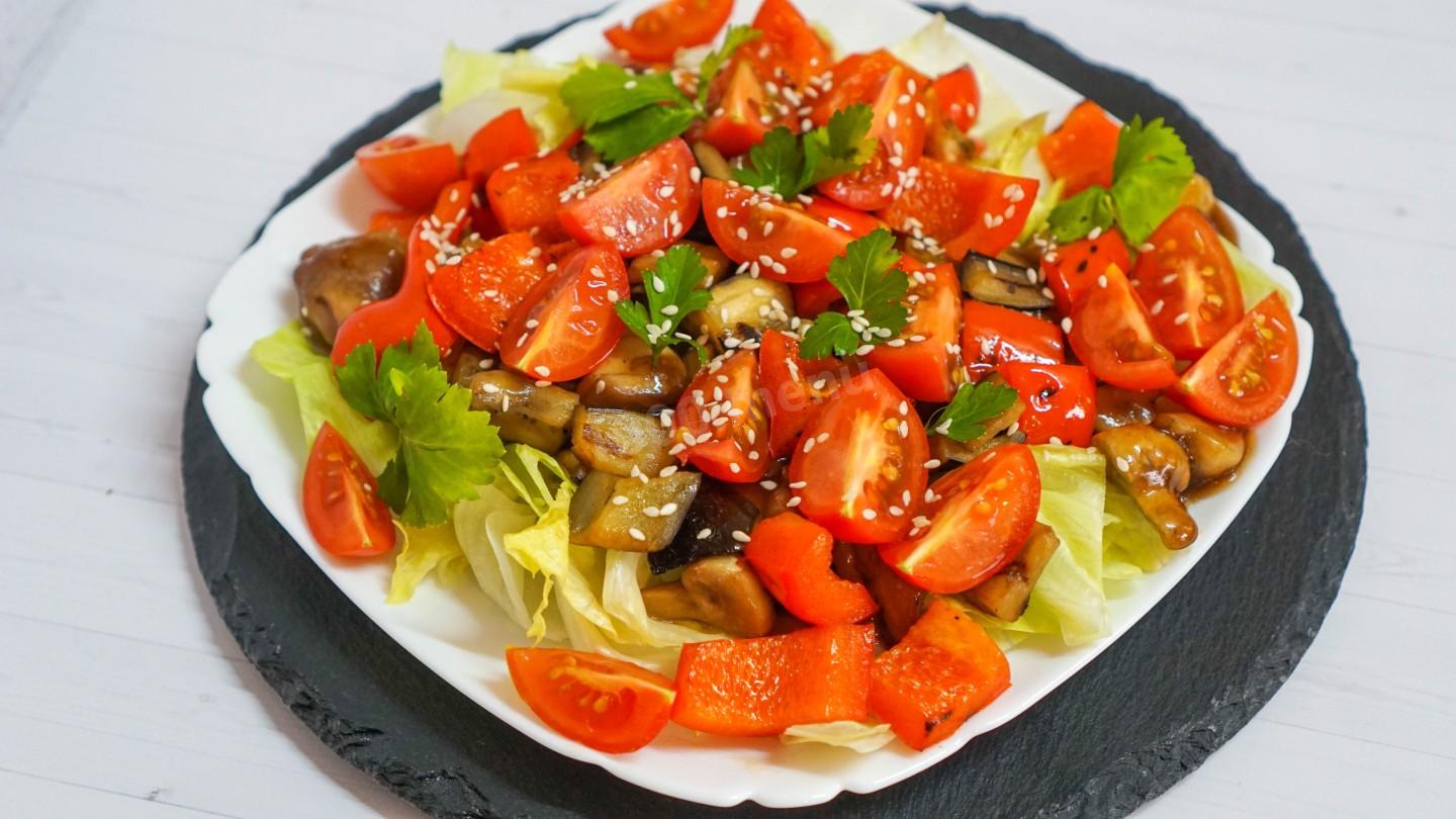 Шаг 18 приготовления Салат с курицей терияки