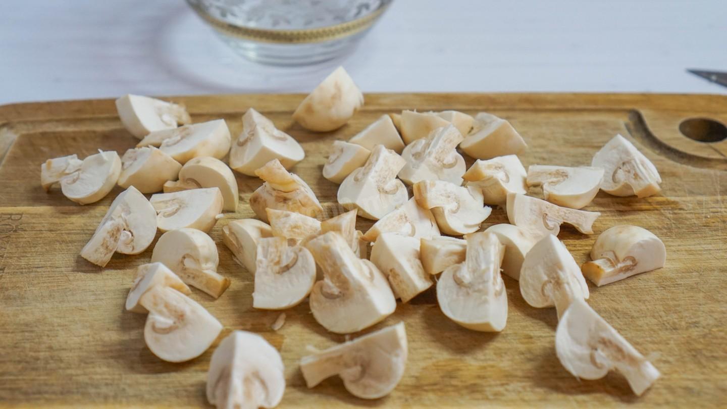 Шаг 2 приготовления Салат с курицей терияки
