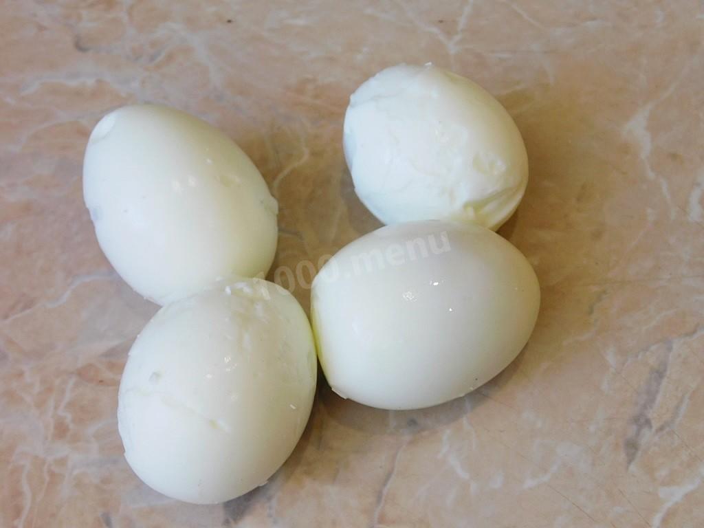 Шаг 4 приготовления Салат нежный с ветчиной и сыром