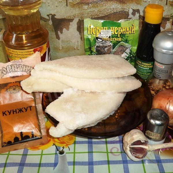 Шаг 1 приготовления Хе из кальмаров по-корейски