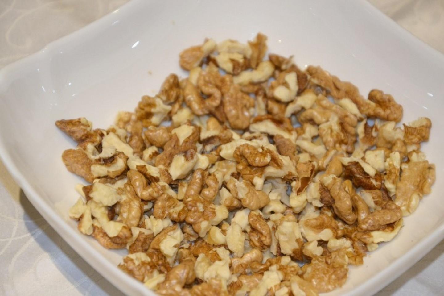 Шаг 2 приготовления Изумрудный браслет салат из киви с курицей