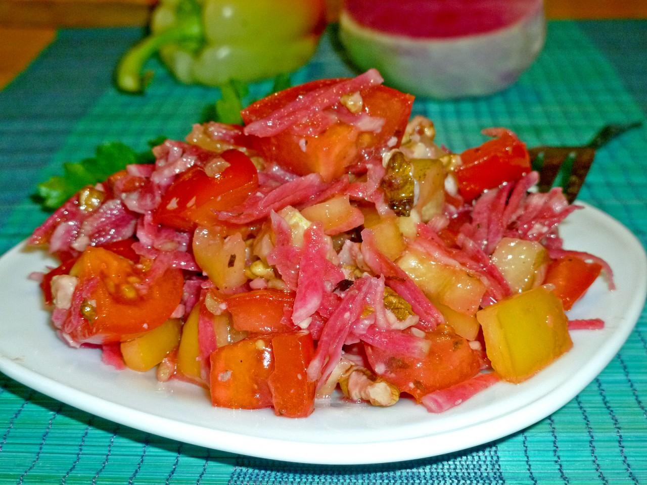 Обложка рецепта Салат из маргеланской редьки