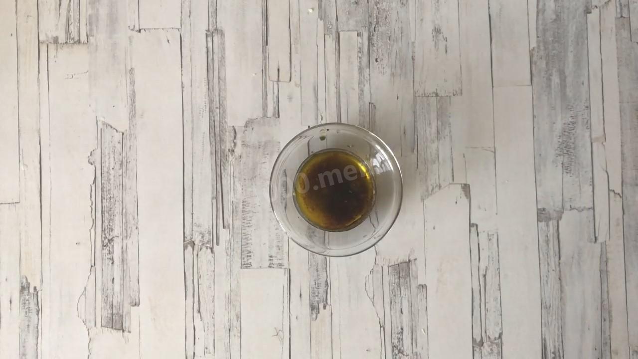 Шаг 7 приготовления Салат с вялеными помидорами и рукколой ПП