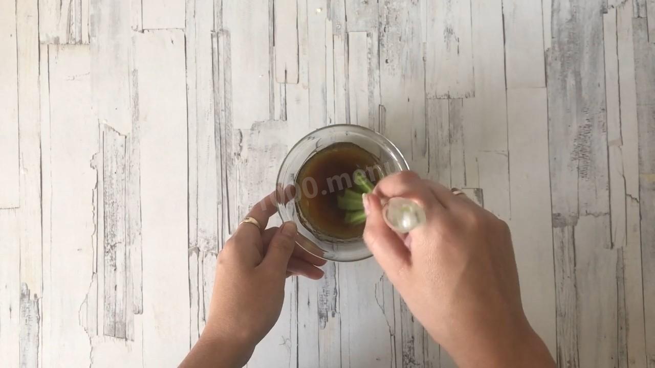 Шаг 8 приготовления Салат с вялеными помидорами и рукколой ПП