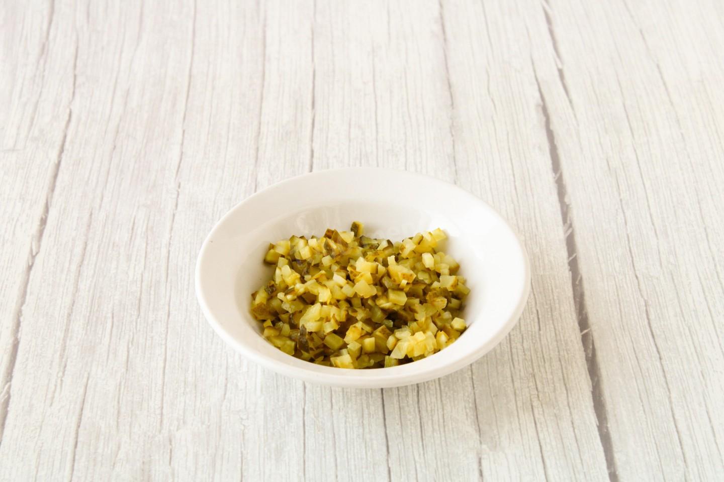 Шаг 6 приготовления Салат Кролик с курицей