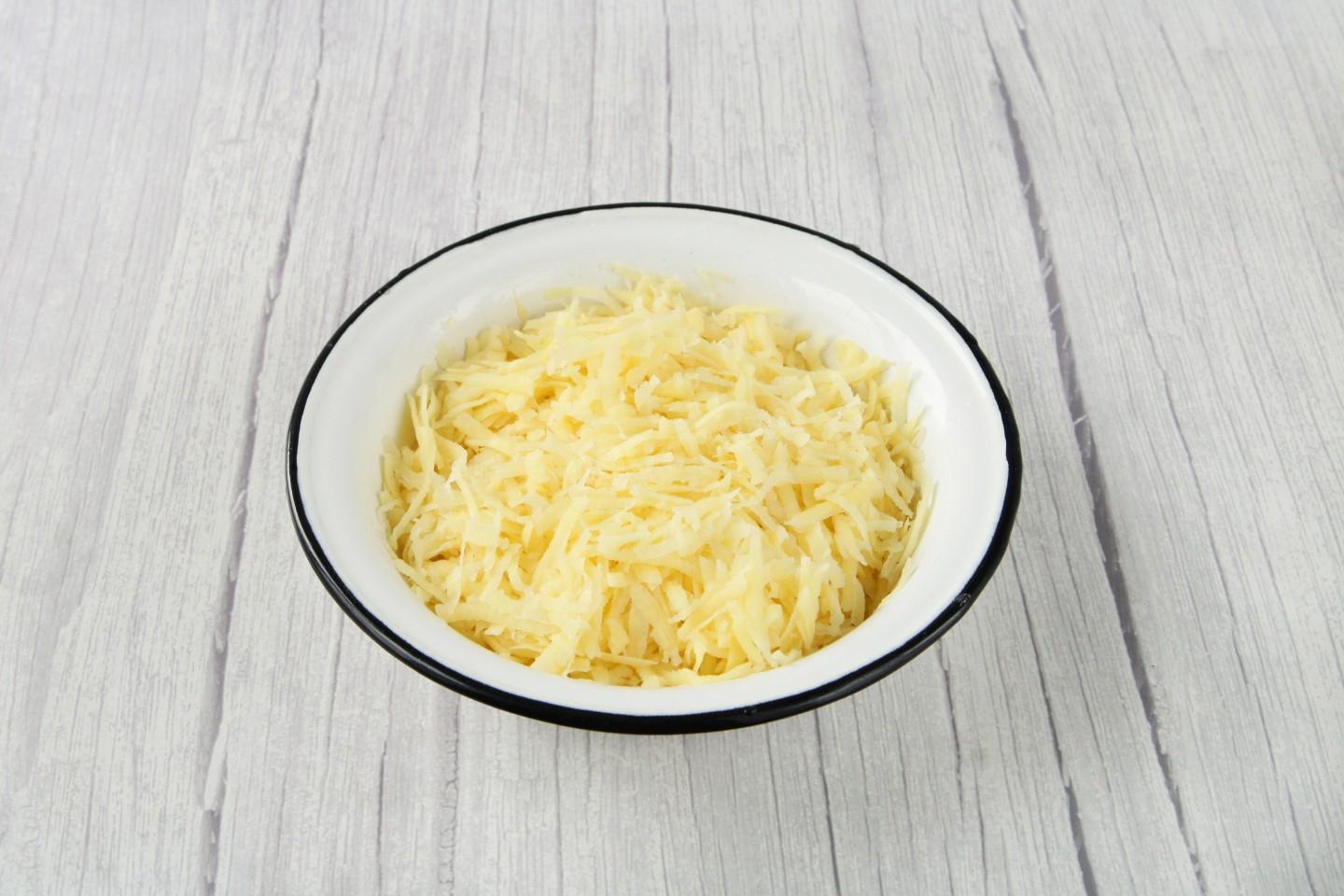 Шаг 5 приготовления Кабачки с фаршем и картофелем в духовке