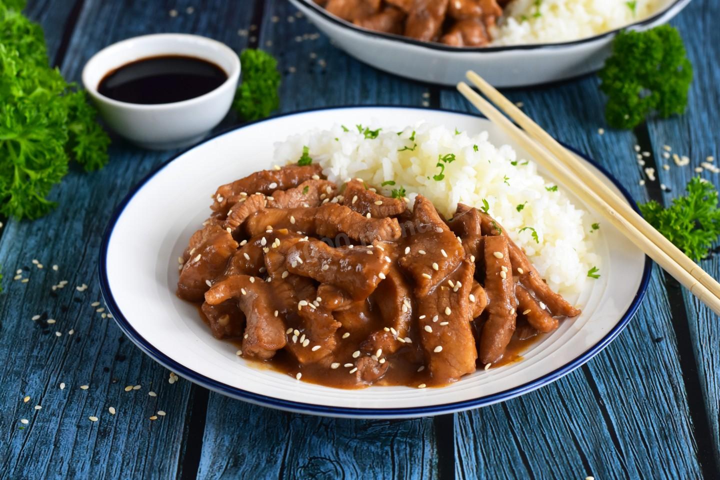 Шаг 10 приготовления Мясо по корейски
