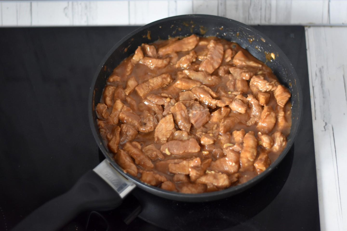 Шаг 9 приготовления Мясо по корейски