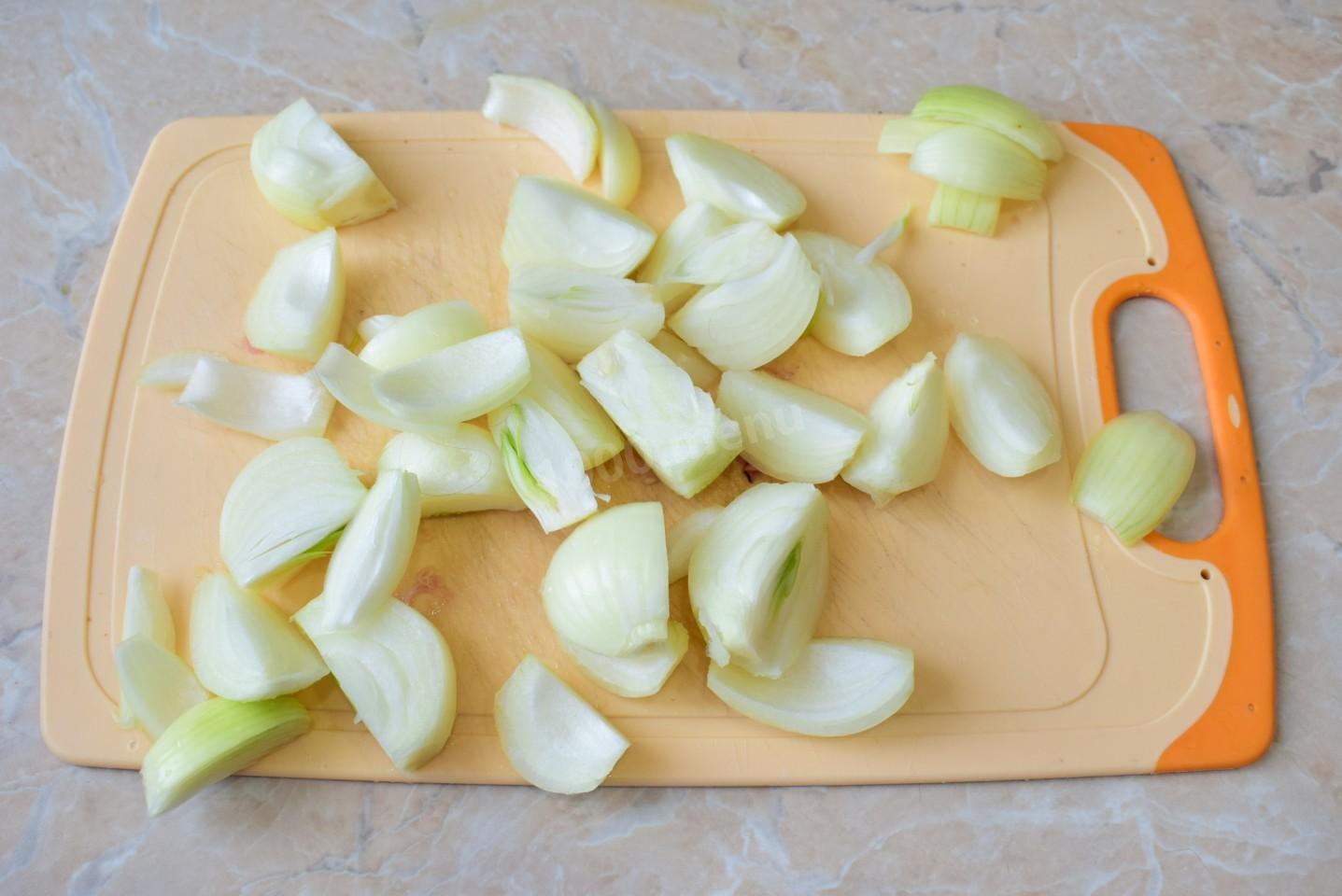 Шаг 3 приготовления Люля кебаб из куриного фарша в духовке