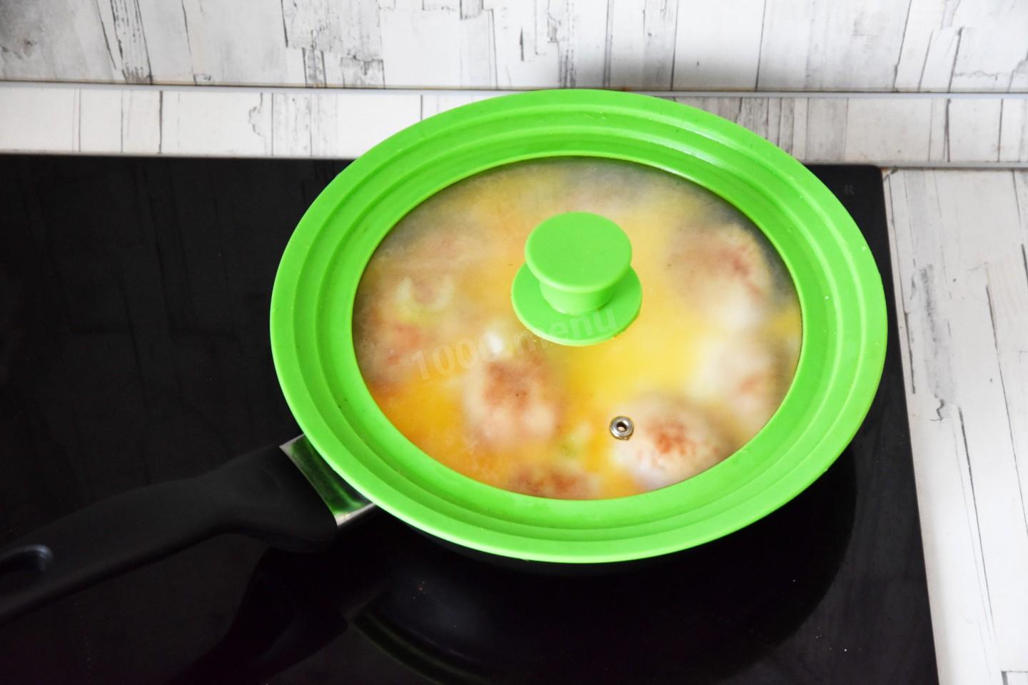 Шаг 9 приготовления Куриное филе в сливках на сковороде