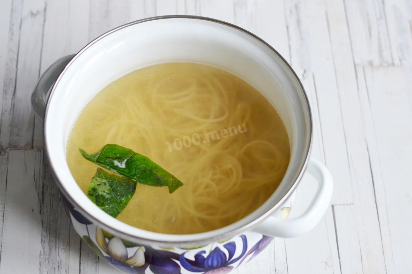 Шаг 6 приготовления Макароны с кабачками