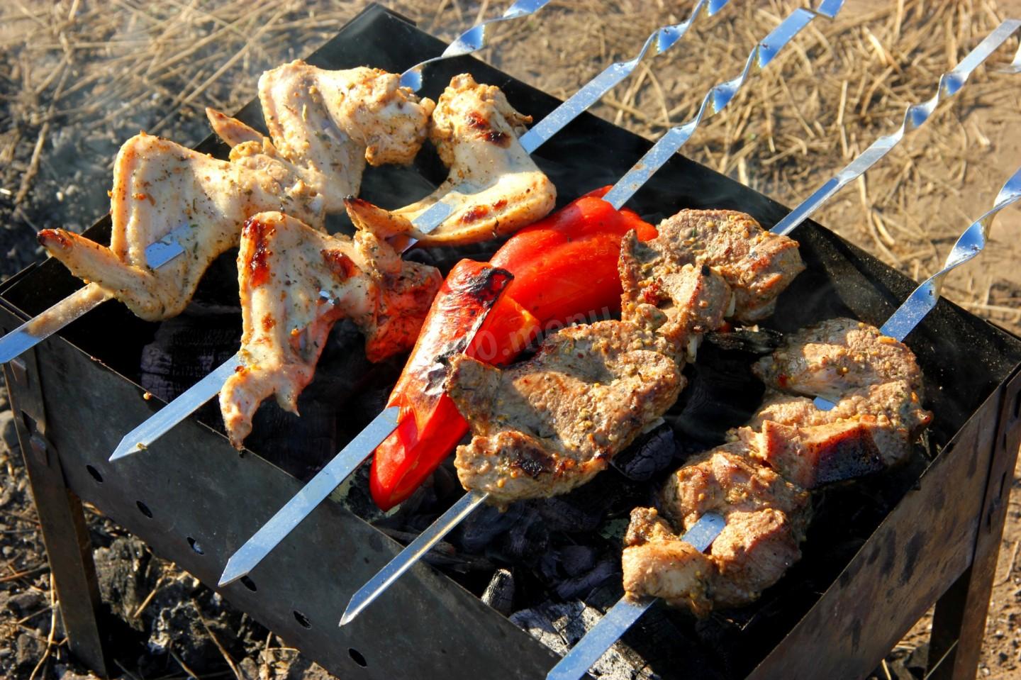 Шаг 7 приготовления Шашлык на решётке