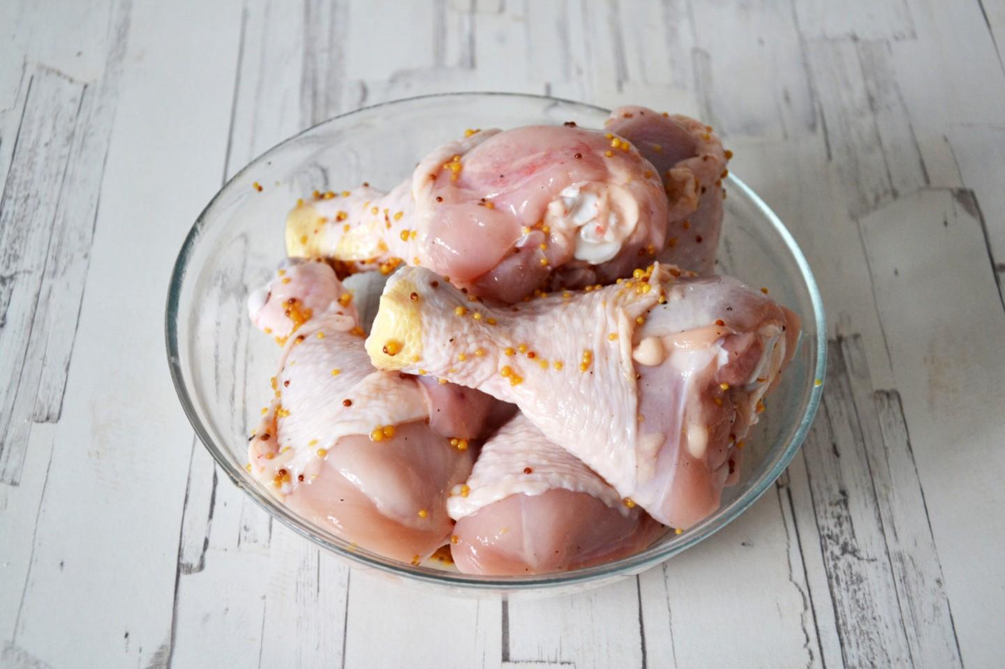 Шаг 2 приготовления Курица с тыквой в духовке