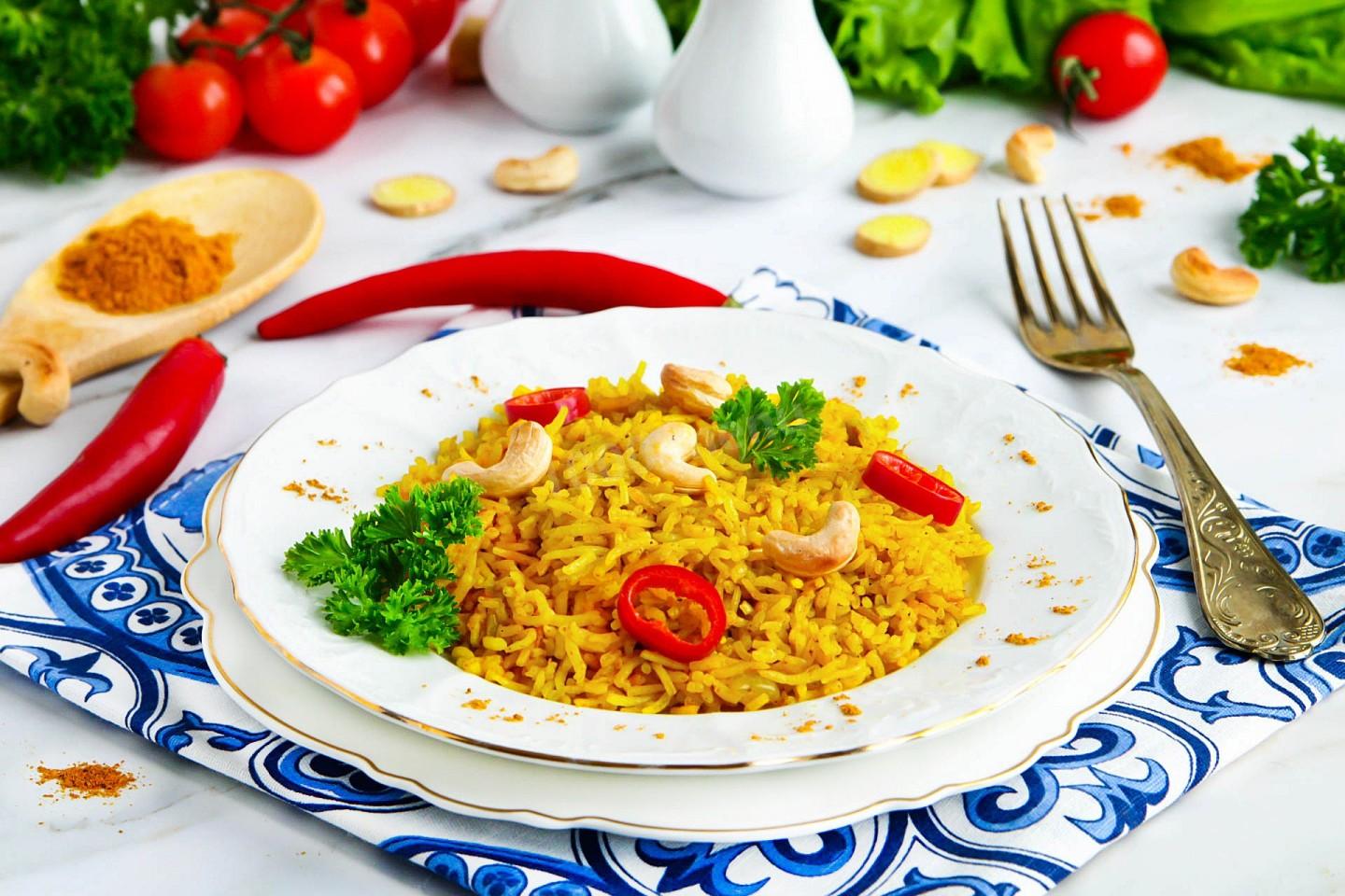 Шаг 12 приготовления Карри с рисом