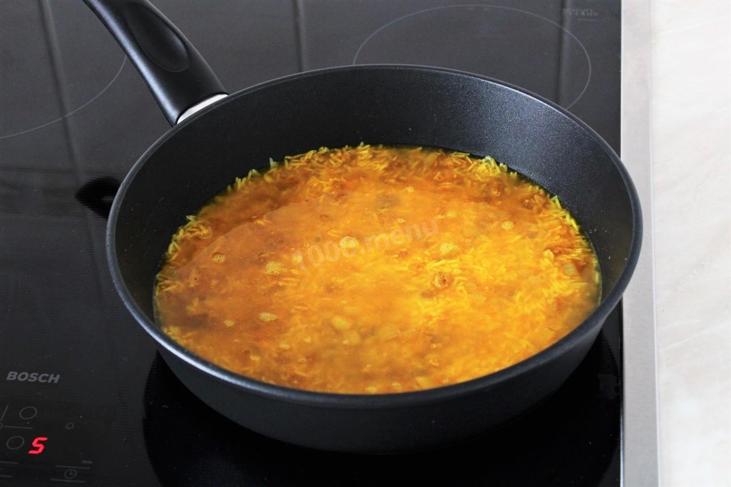Шаг 9 приготовления Карри с рисом