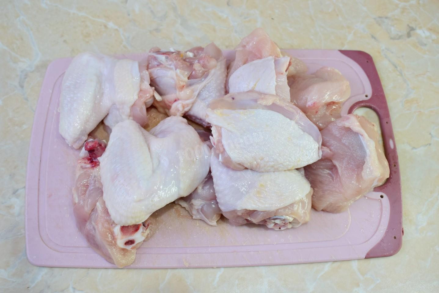 Шаг 4 приготовления Плов с басмати с курицей