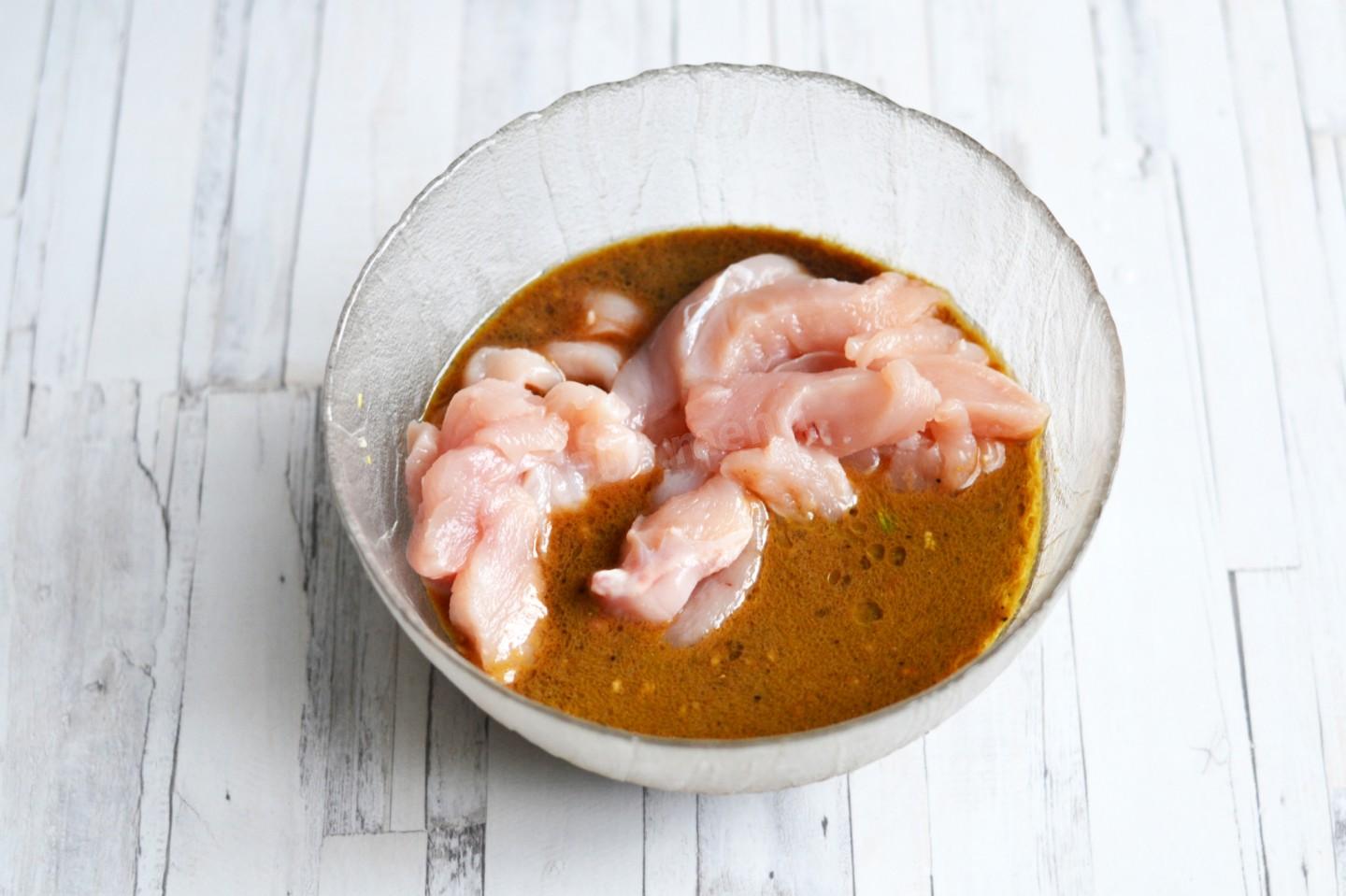 Шаг 6 приготовления Курица по-тайски