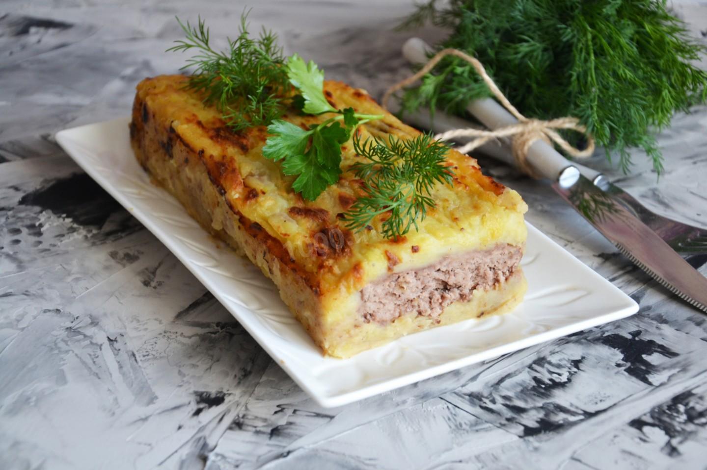 Шаг 9 приготовления Классическая картофельная запеканка с фаршем в духовке
