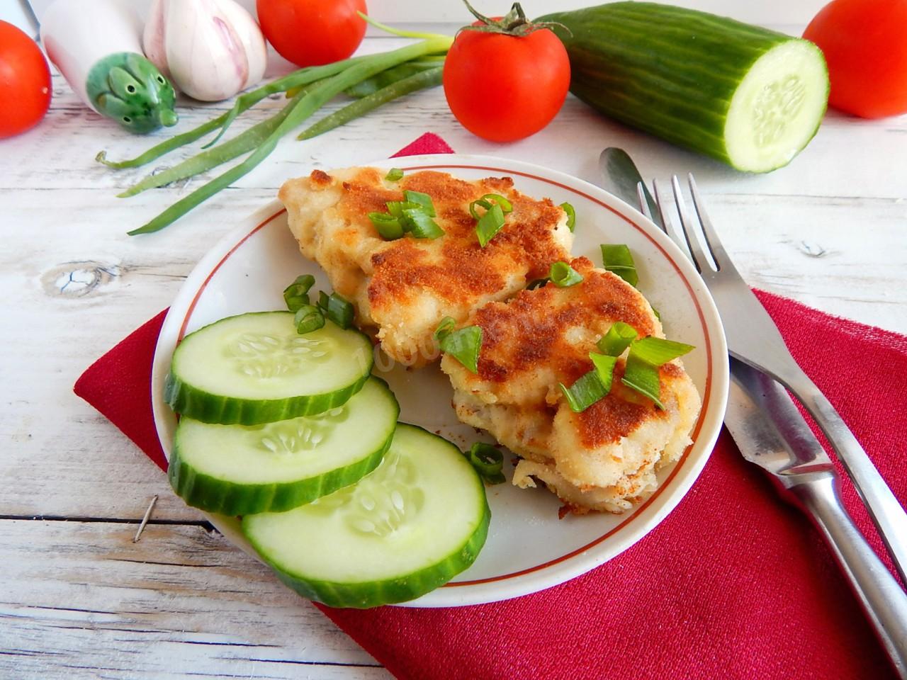 Обложка рецепта Куриное филе в сухарях на сковороде