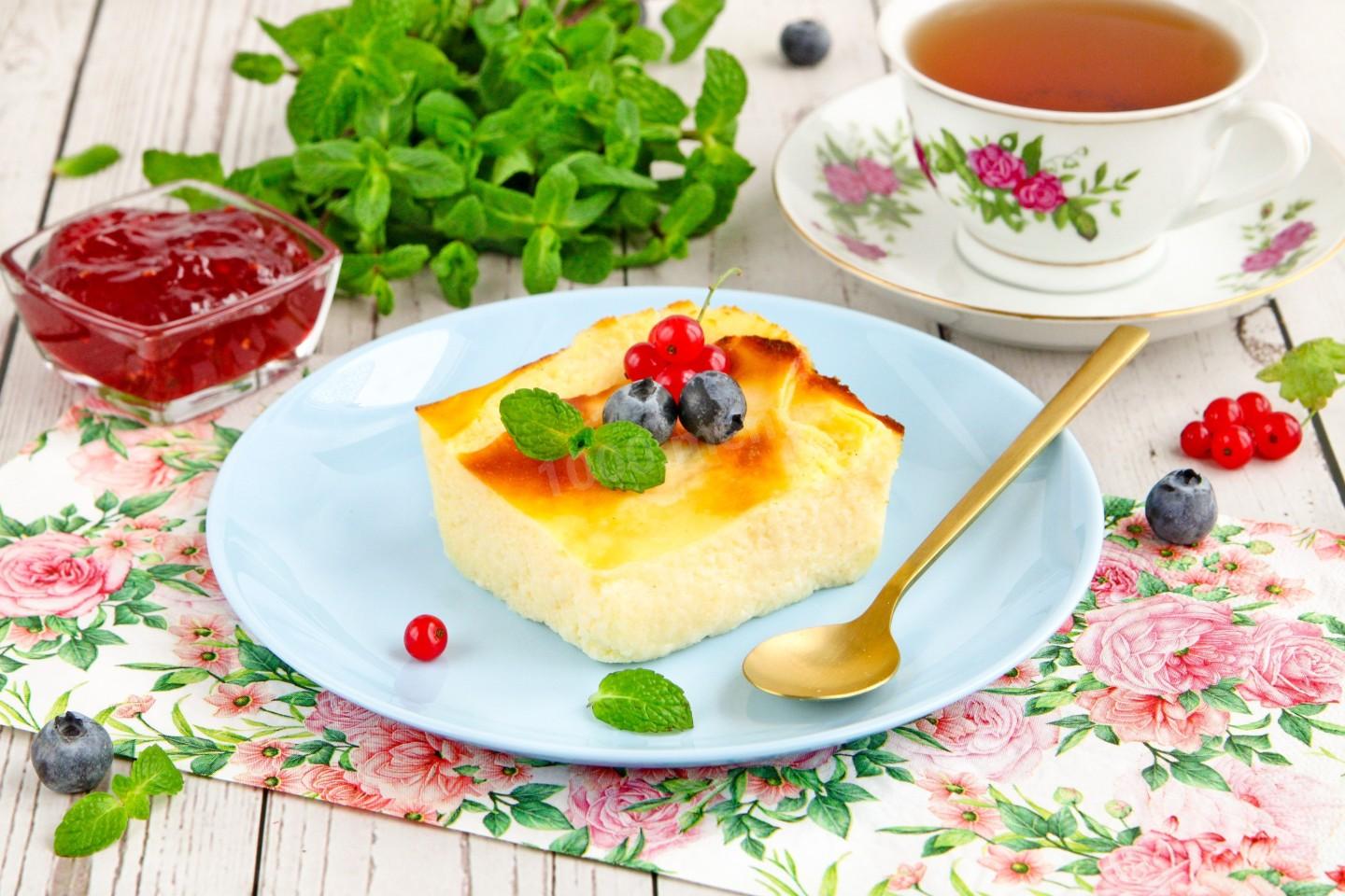 Шаг 10 приготовления Запеканка с манкой без творога