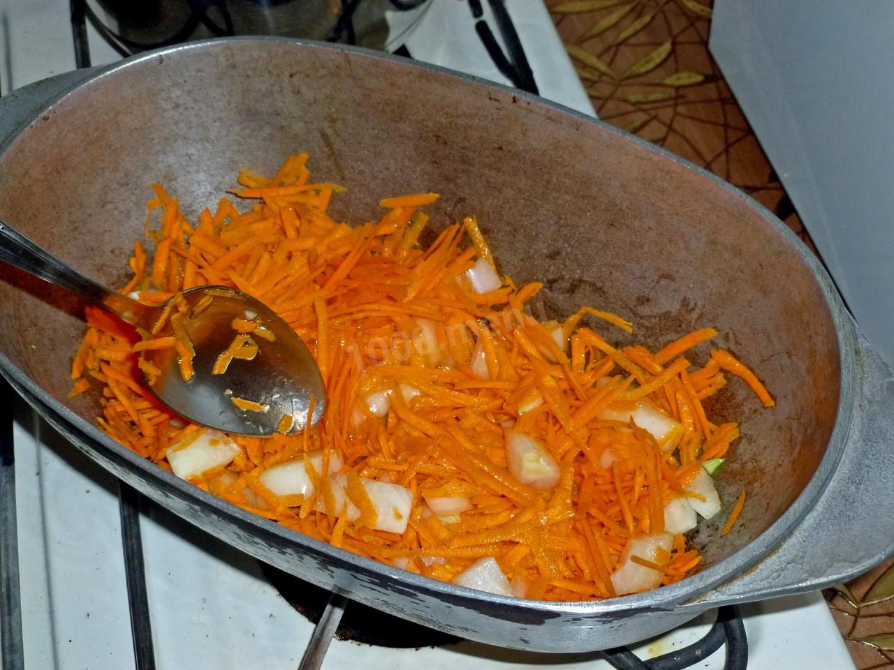 Шаг 3 приготовления Гречка с печенью