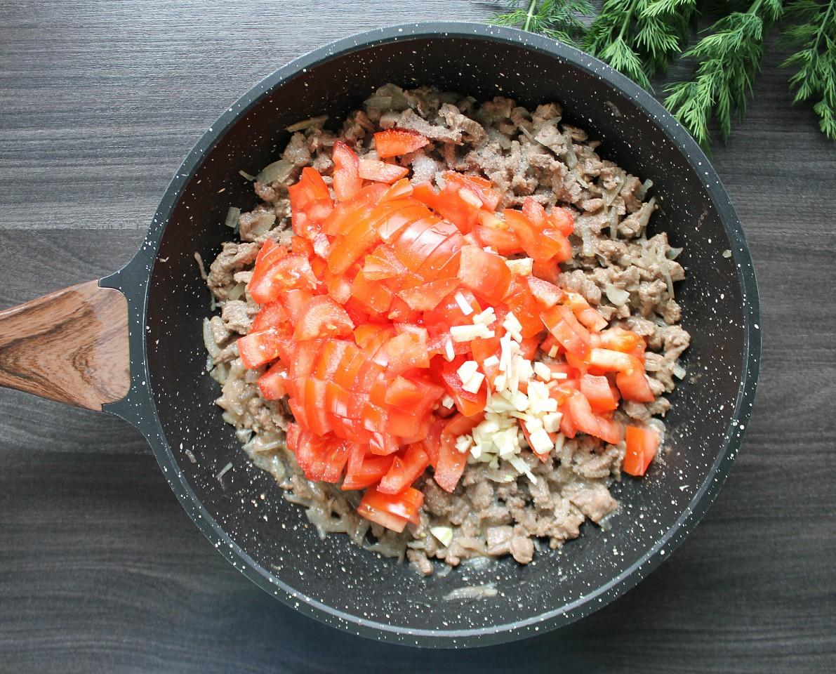 Шаг 7 приготовления Говядина с кабачками в духовке