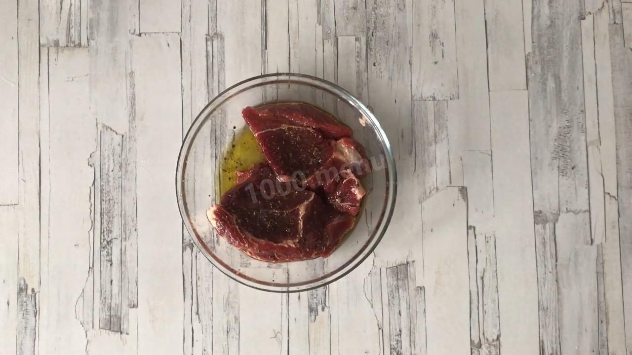 Шаг 2 приготовления Антрекот из говядины