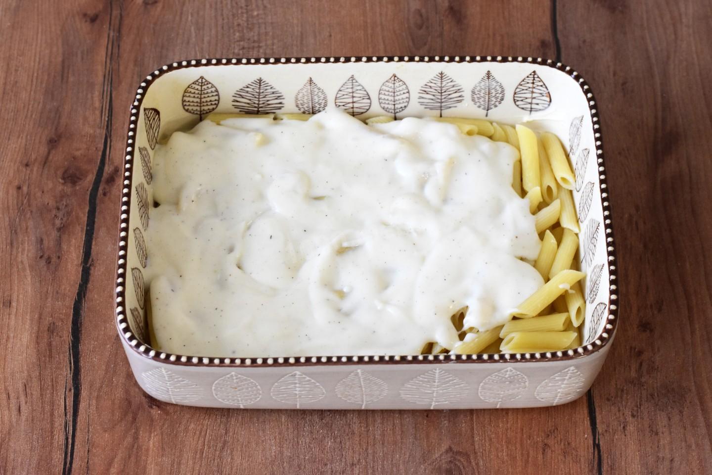 Шаг 14 приготовления Запеканка из макарон с фаршем в духовке мясная