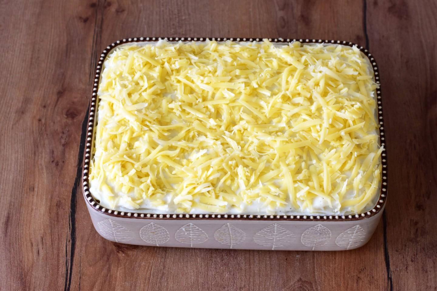 Шаг 17 приготовления Запеканка из макарон с фаршем в духовке мясная