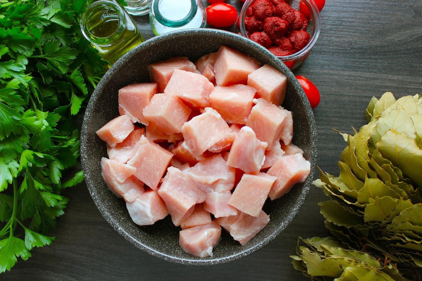 Шаг 3 приготовления Картошка с фасолью и мясом