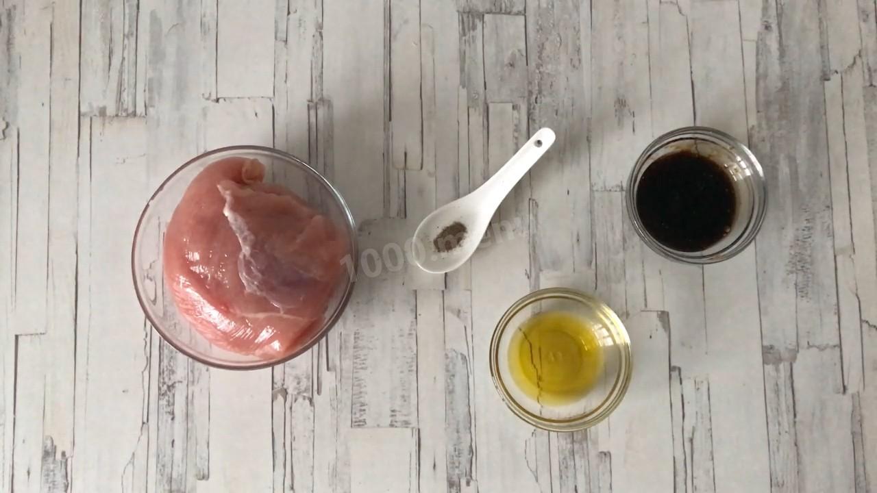 Шаг 1 приготовления Индейка жареная на сковороде кусочками