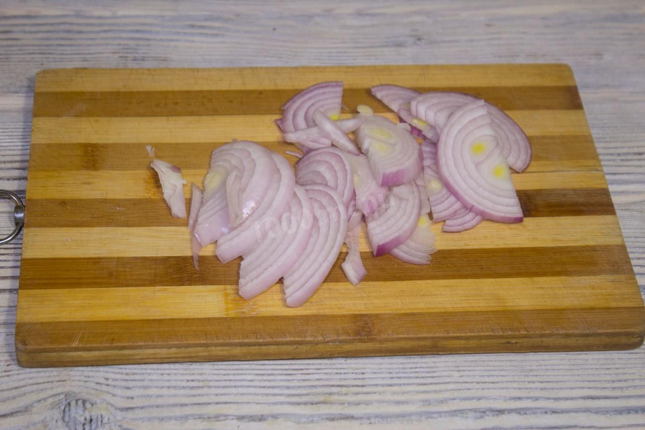 Шаг 3 приготовления Мясо в тыкве в духовке