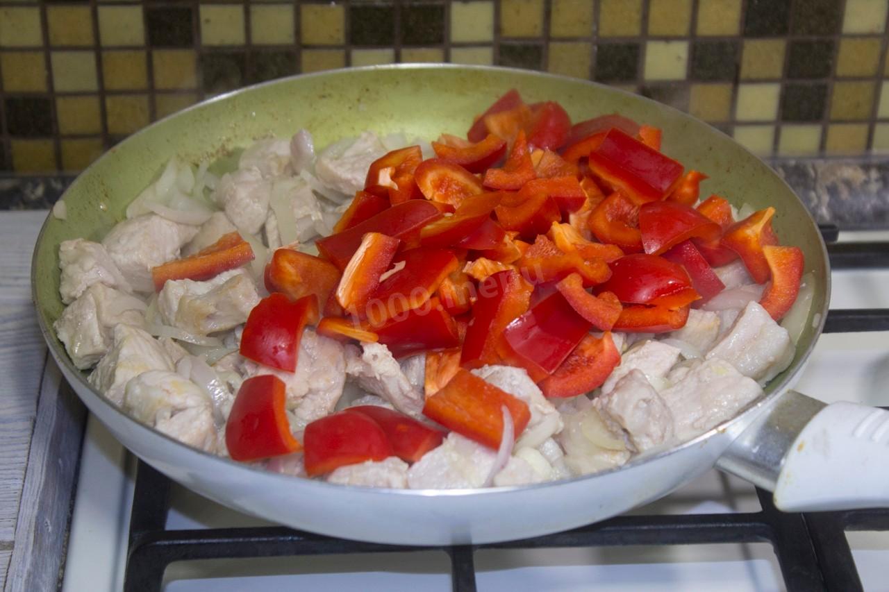 Шаг 9 приготовления Мясо в тыкве в духовке