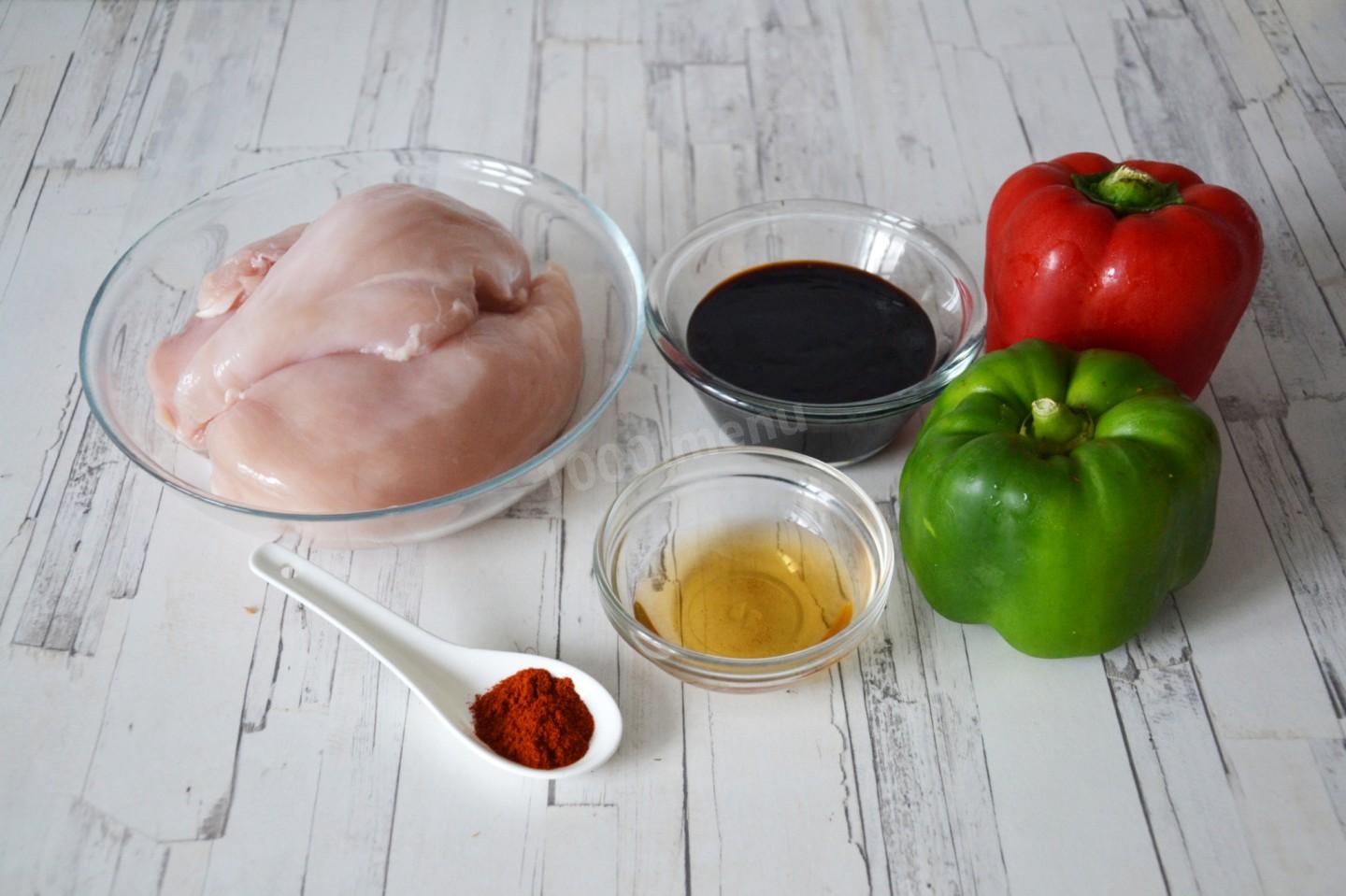 Шаг 1 приготовления Куриный шашлык на шпажках в духовке