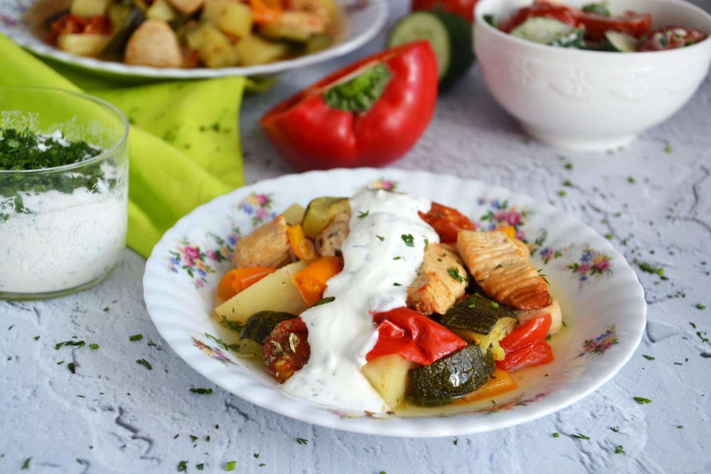 Шаг 16 приготовления Индейка с овощами в духовке