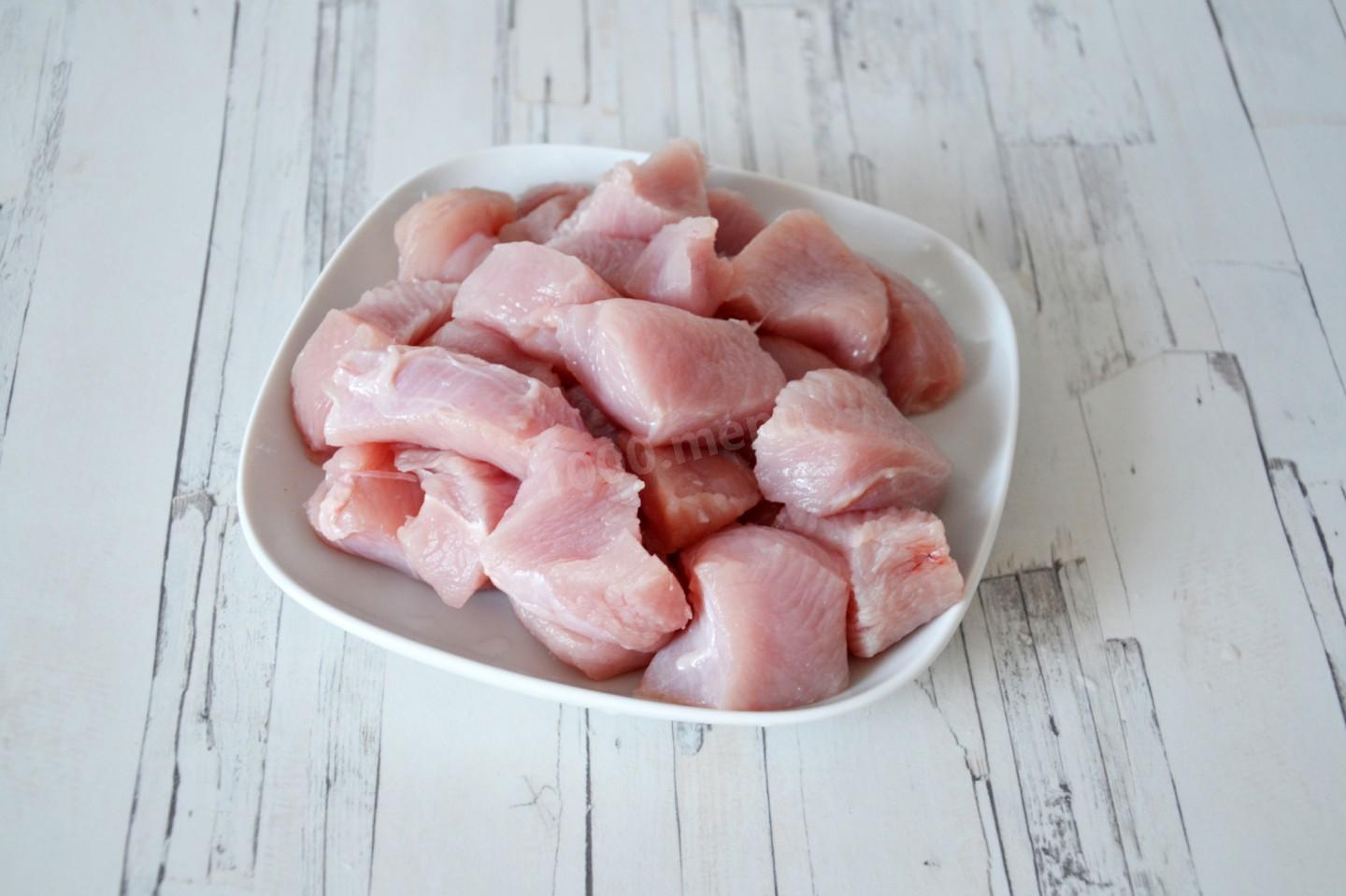 Шаг 6 приготовления Индейка с овощами в духовке