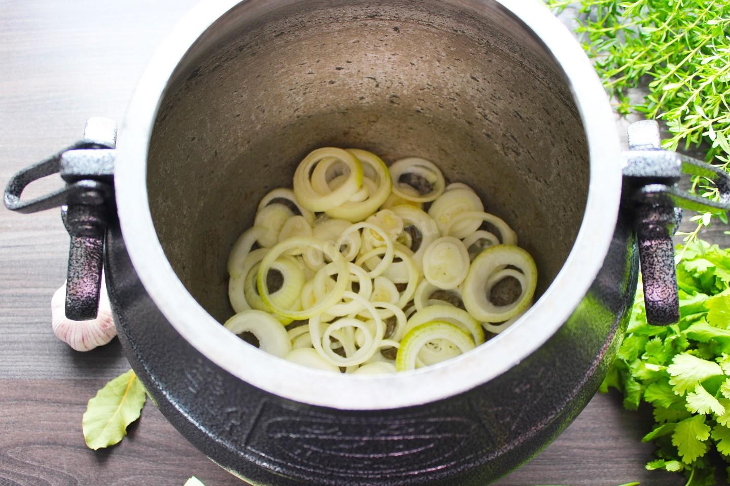 Шаг 4 приготовления Курица в афганском казане