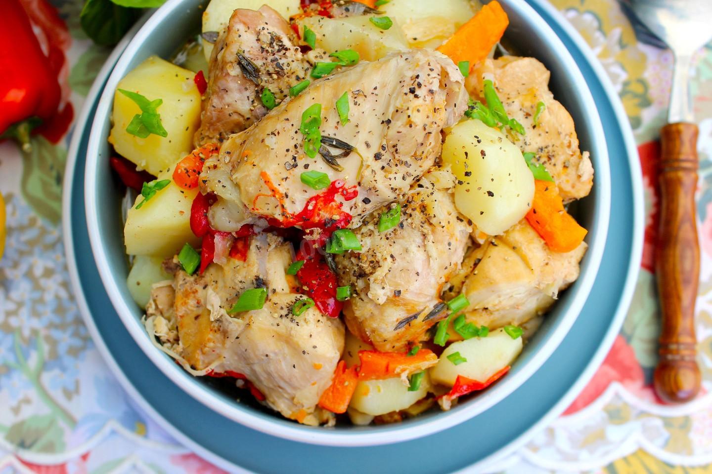 Шаг 9 приготовления Курица в афганском казане